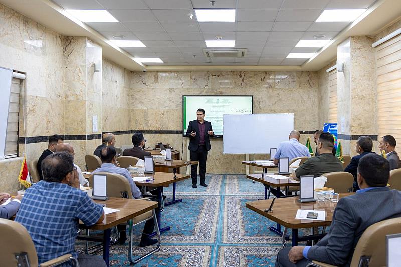 قسم العلاقات العامة يقيم ورشة عن المخاطبات الإدارية لوفد أكاديمي من جامعة ميسان