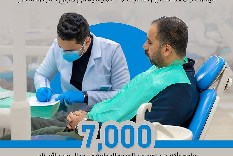 عيادات جامعة الكفيل تقدّم خدمات مجانية في مجال طب الأسنان