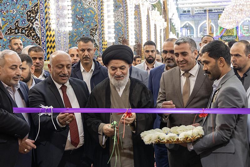 السيد الصافي يفتتح بوابتين في العتبة العباسية المقدسة ويطلع على مشروع صحن أمّ البنين (عليها السلام)