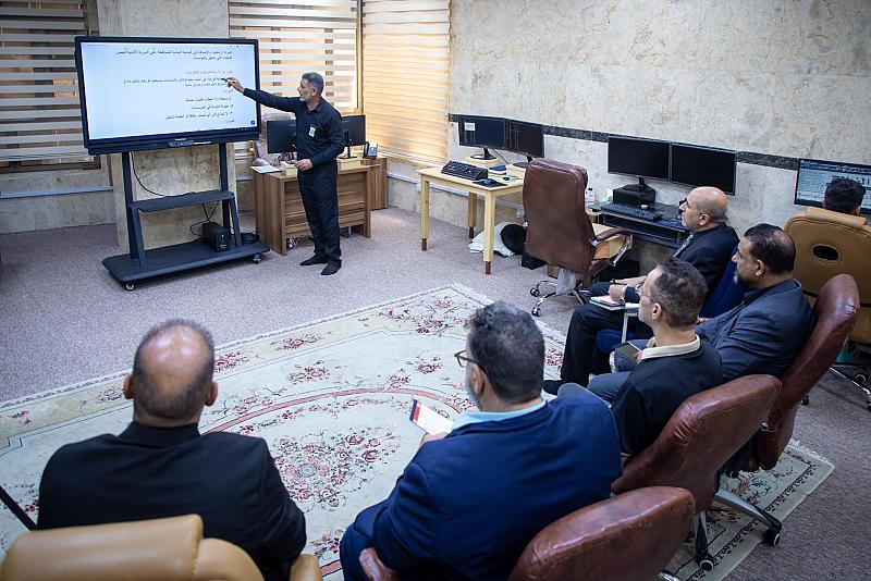 قسم الشؤون الفكرية يقيم دورة تطويرية لملاكات هيأة المساءلة والعدالة في الأرشفة الإلكترونية