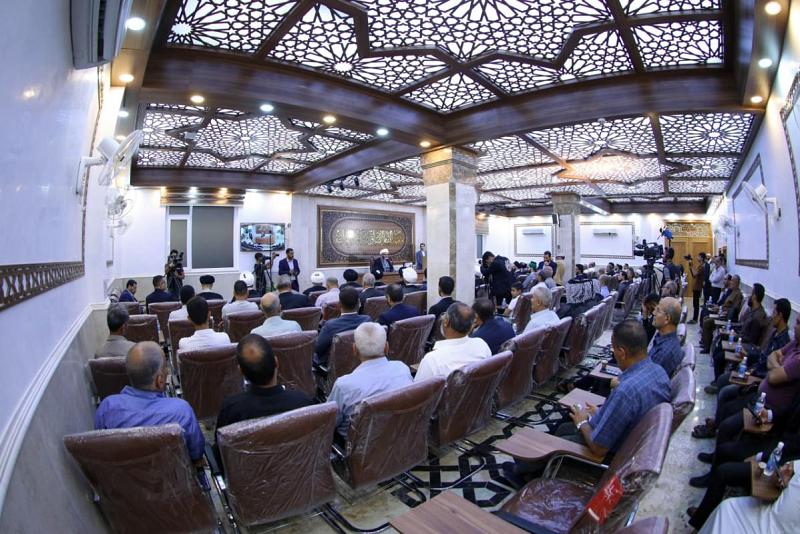 في الديوانية.. وفد من المجمع العلمي يحضر حفل افتتاح معهد قرآني