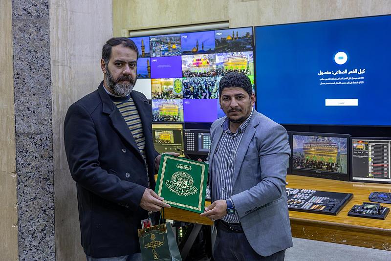 العتبة العلوية المقدسة تكرّم ملاكات قسم الإعلام تثمينًا لجهودهم في خدمة المؤسسات الإعلامية والصحفيين