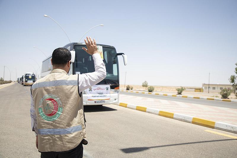 وفد العتبة العباسية يطّلع على الخدمات المقدّمة في طريق الحجّ البري