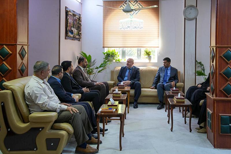 جامعة العميد ومعهد الصحة العالي في كربلاء يبحثان سبل التعاون وتبادل الخبرات