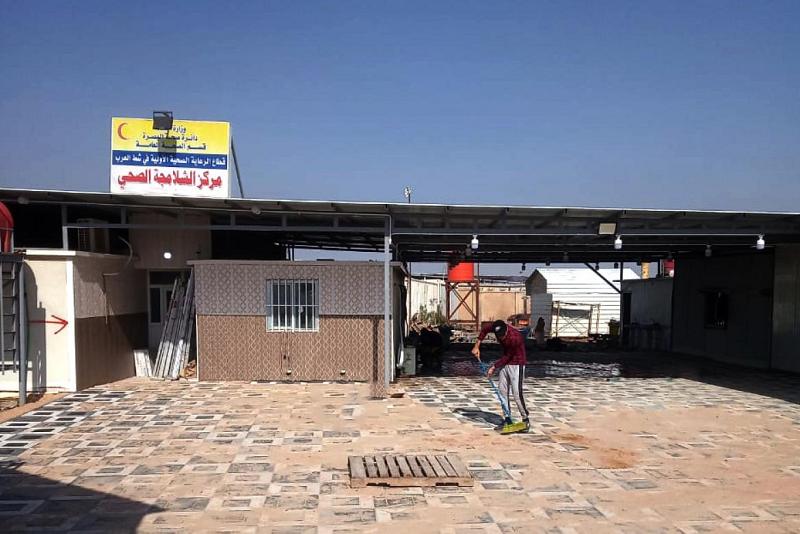 ملاكاتُ العتبة العبّاسية المقدّسة تتواصل بأعمال تأهيل وتطوير المركز الصحّي في منفذ الشلامجة 