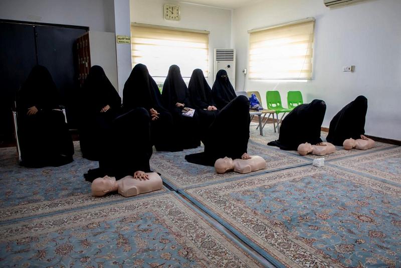 دوراتٌ في مهارات الإسعافات الأوّلية للملاكات النسويّة في العتبة العبّاسية المقدّسة