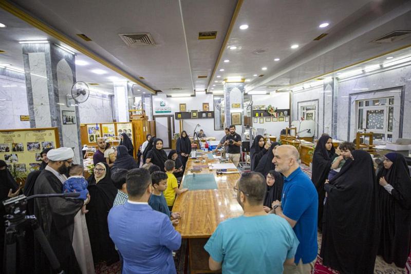 وجدنا مشاريعها وخدماتها شاملةً وتكامليّة... وفدُ الأكاديميّة الجعفريّة في لندن يزورُ العتبةَ العبّاسية المقدّسة 