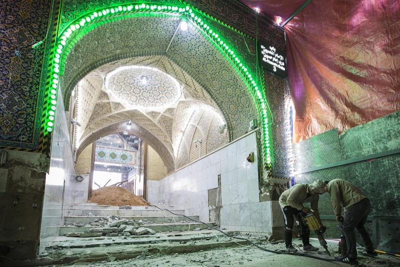 قسمُ المشاريع الهندسيّة في العتبة العبّاسية المقدّسة يكشف عن تنفيذه لمشروعٍ حيويّ في صحن أبي الفضل العبّاس(عليه السلام)