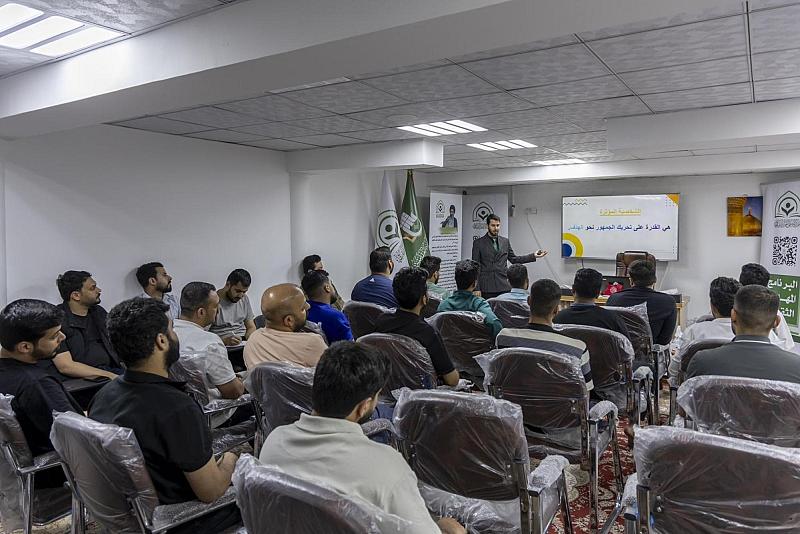 قسم الشؤون الفكرية ينظم برنامجًا ثقافيًّا لمجموعة من متطوعي بغداد