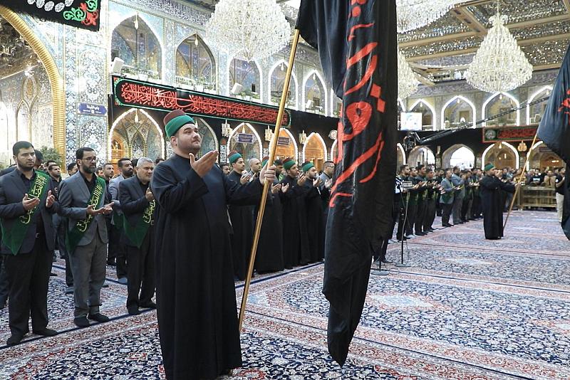 بذكرى استشهاد الصديقة الطاهرة.. خدمة العتبة العباسية المقدسة يؤدون مراسيم الممارسة العبادية
