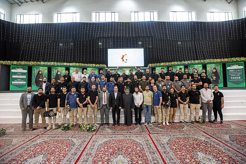 الأمين العام للعتبة العباسية يشيد بجهود ملاكات قسم الإعلام بتغطية حفل الورود الفاطمية
