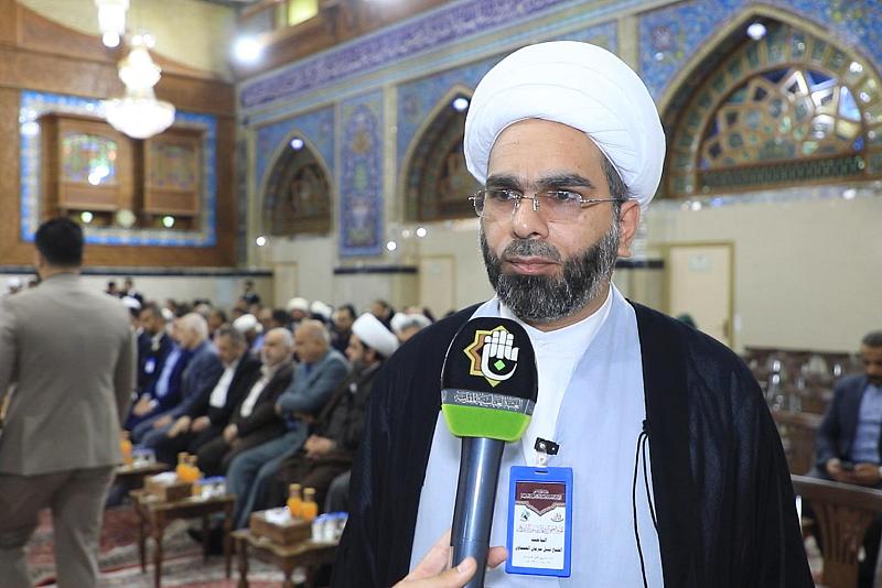  باحث من الشؤون الفكرية يستعرض تقصي المسائل الفلسفية من أحاديث الإمام الرضا (عليه السلام)