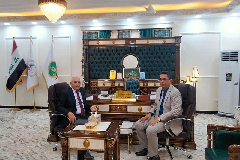 قسم الشؤون الفكرية يبحث مع جامعة الشطرة التعاون المشترك في المجال العلمي والفكري