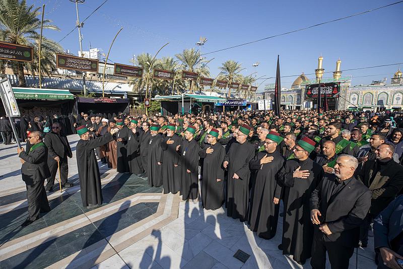 خدمة العتبتين المقدستين يستذكرون شهادة السيدة الزهراء (عليها السلام) 