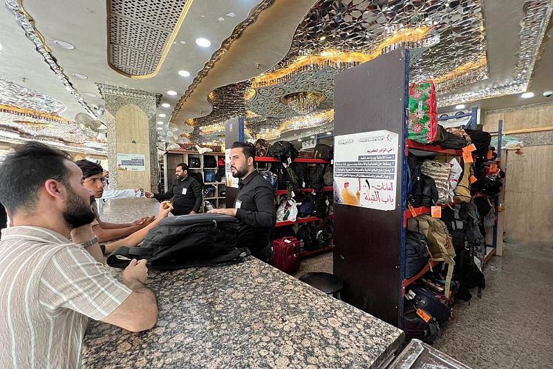 قسم الشؤون الخدمية يستحدث مواقع جديدة لحفظ حقائب الزائرين وممتلكاتهم