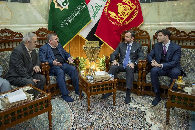 السفير الإيطالي في العراق يشيد بخدمات العتبة العباسية المقدسة المقدمة للزائرين والمجتمع