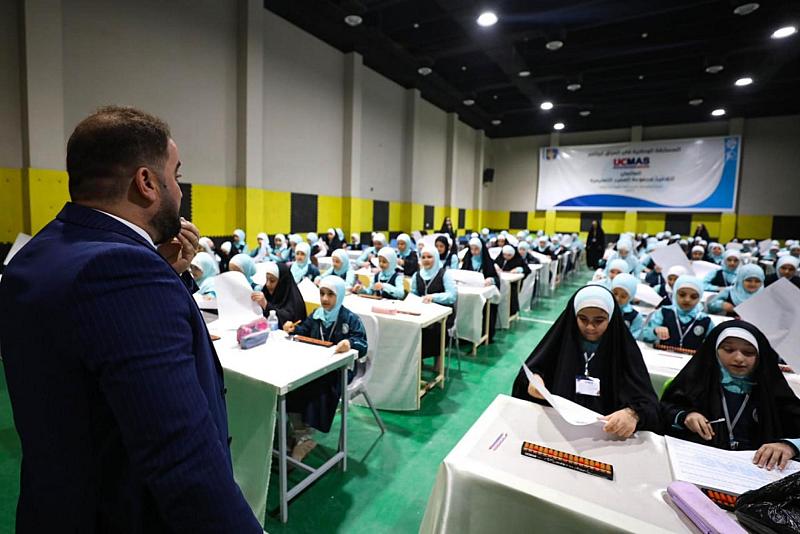 تواصل منافسات المسابقة الخاصّة ببرنامج (ucmas) بين متعلّمي مدارس مجموعة العميد