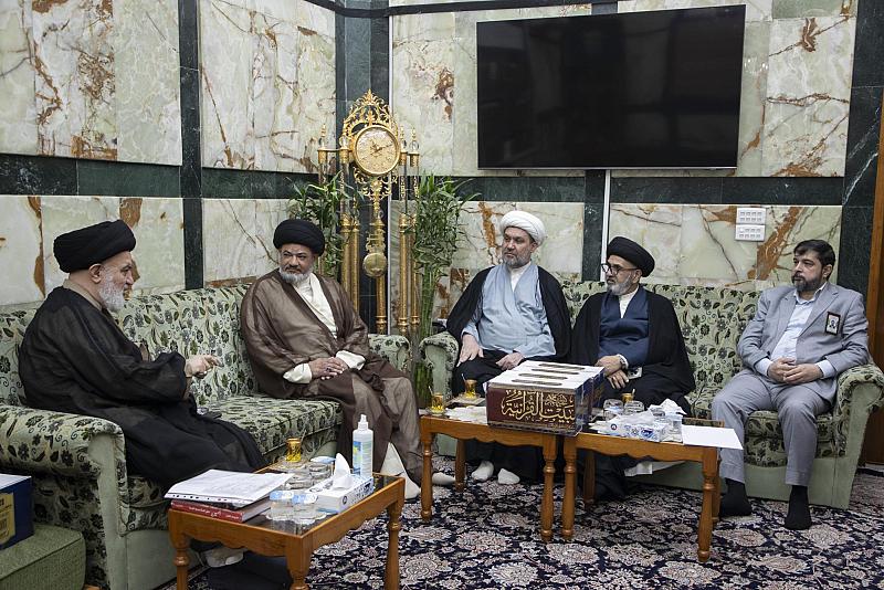 سماحة السيد الصافي يدعو إلى العمل على تغذية الساحة المعرفية بعلوم أهل البيت (عليهم السلام)