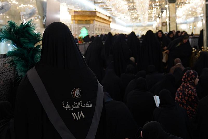 العتبة العباسية المقدسة: 240 متطوعة يشاركن في خدمة زائرات يوم عرفة وعيد الأضحى