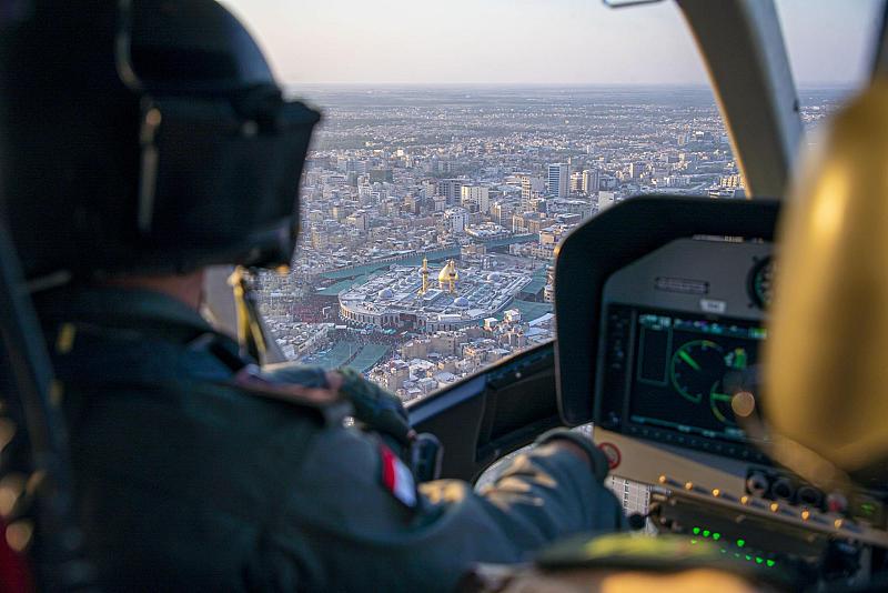 مشاهد جوية لمنطقة ما بين الحرمين الشريفين في اليوم التاسع من المحرم
