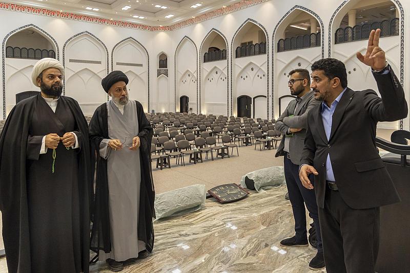 وفد العتبة العباسية المقدسة يطّلع على استعدادات حفل إزاحة الستار عن الطبعة الأولى لمصحف النجف الأشرف