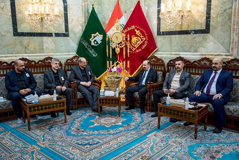 وفد وزارة الموارد المائية يبحث عدداً من الملفات مع الأمانة العامة للعتبة العباسية المقدسة