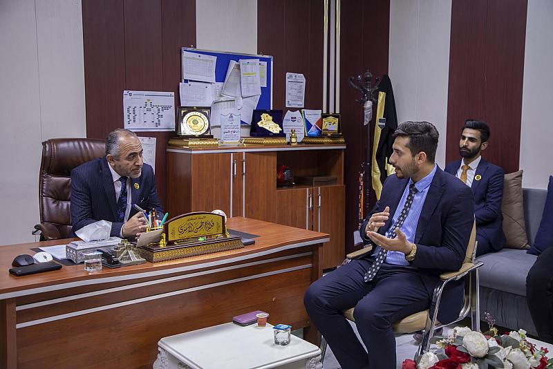 العتبة العباسية تقدم دعوة للجامعة الوطنية للعلوم والتكنلوجية في ذي قار