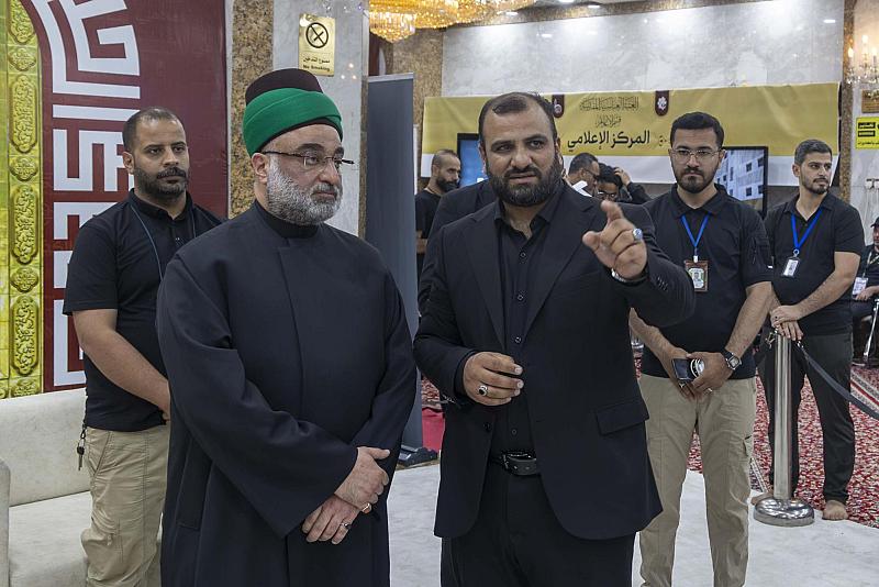 الأمين العام للعتبة العباسية المقدسة يشيد بجهود المركز الإعلامي في نقل مراسم زيارة الأربعين إلى العالم