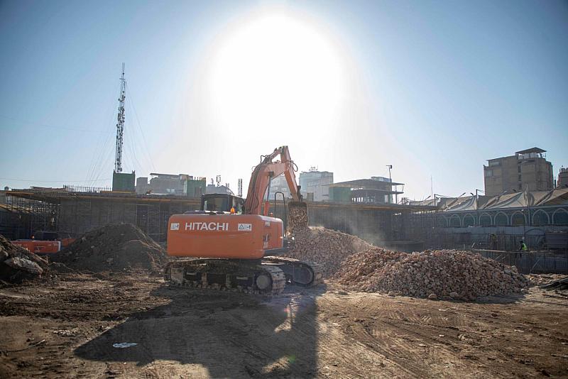 قسم المشاريع الهندسية يواصل أعماله في مشروع بناية متحف الكفيل