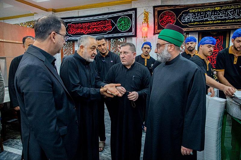 الأمين العام للعتبة العباسية المقدسة يتفقد خدمات قسم المضيف لزائري الأربعين