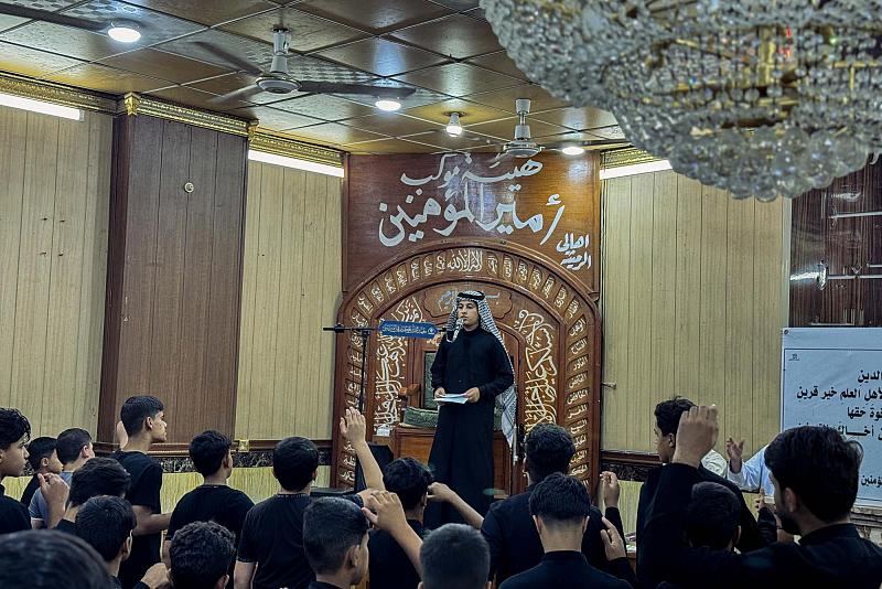 المجمع العلمي يقيم مجلس عزاء بذكرى شهادة الإمام الحسن العسكري (عليه السلام) في المثنى