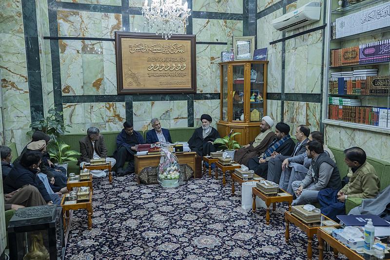 سماحة السيد الصافي يدعو إلى العمل على تحقيق الرصانة العلمية في الجامعات والاهتمام بالجانب السلوكي