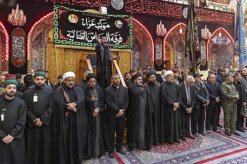 عبر موكب عزائي.. فرقة العباس (عليه السلام) تستذكر وفاة السيدة زينب (عليها السلام)