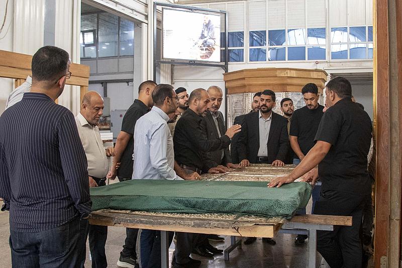 قسم صناعة الشبابيك يستقبل وفدًا من جامعة ميسان للاطّلاع على أعماله الفنية