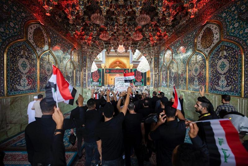 بموكبٍ عزائيّ موحّد.. طلبةُ الجامعات العراقيّة يجدّدون الولاءَ لسيّد الشهداء