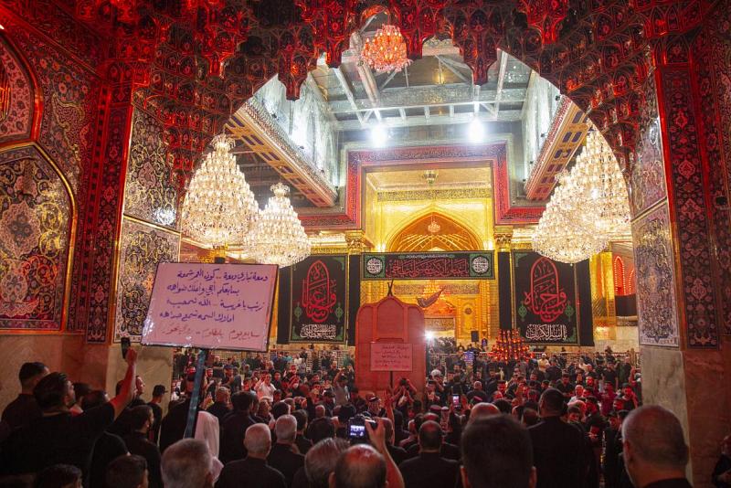 أهالي كربلاء المقدّسة يُحيون اليومَ السابع لاستشهاد الإمام الحسين (عليه السلام)