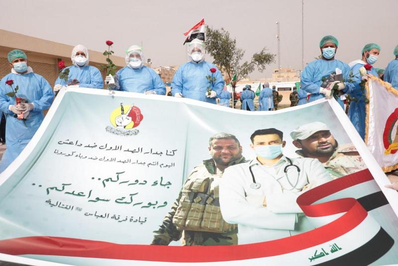 مدير أبطال الصد الاول في كربلاء: شكرًا لفرقة العباس وإن شاء الله سنكون عند حسن ظنهم