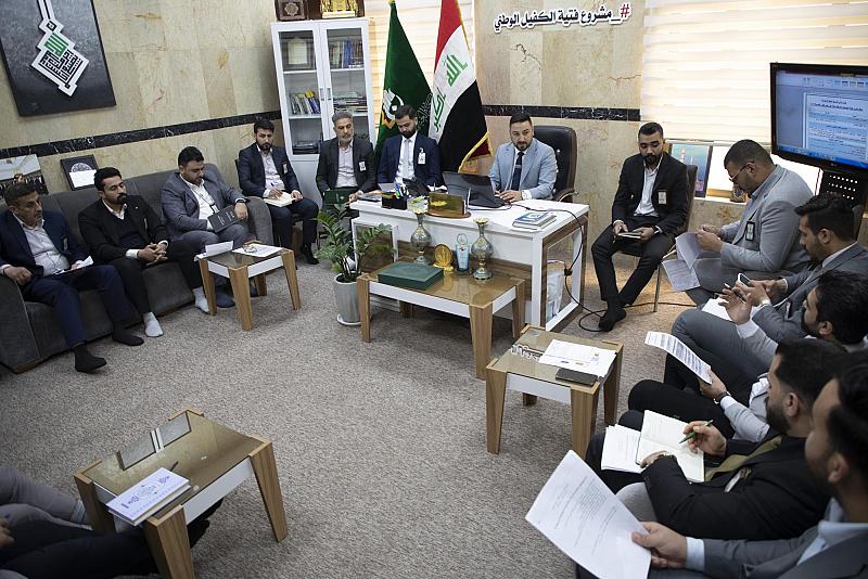 قسم العلاقات يعقد اجتماعًا لمناقشة مهام ملاكاته في حفل تخرج طلبة الجامعات العراقيّة