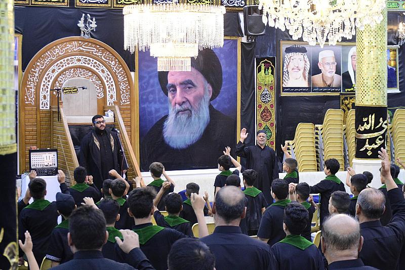 إحياءً ليوم السابع من المحرّم.. المجمَع العلمي يقيم مجلس عزاء في محافظة المثنّى