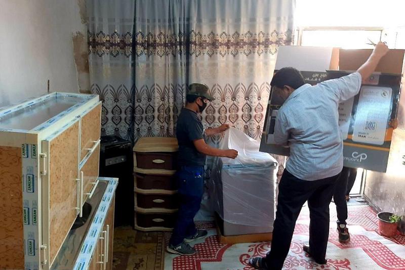 شعبةُ الإغاثة تتكفّل ببناء منزلٍ وتأثيثه لإحدى العوائل المتعفّفة في بغداد