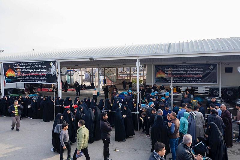 موكب العتبة العباسية المقدسة يقدم 440 ألف وجبة طعام لزائري مدينة الكاظمية