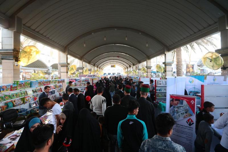 العتبة العباسية المقدسة تشترك بمعرض كربلاء الدولي الثالث لكتاب الطفل والمقام في منطقة ما بين الحرمين الشريفين..