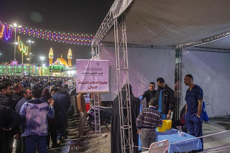 قسم الشؤون الطبية: مفارز متكاملة تواكب زائري النصف من شعبان في مواقع عدة