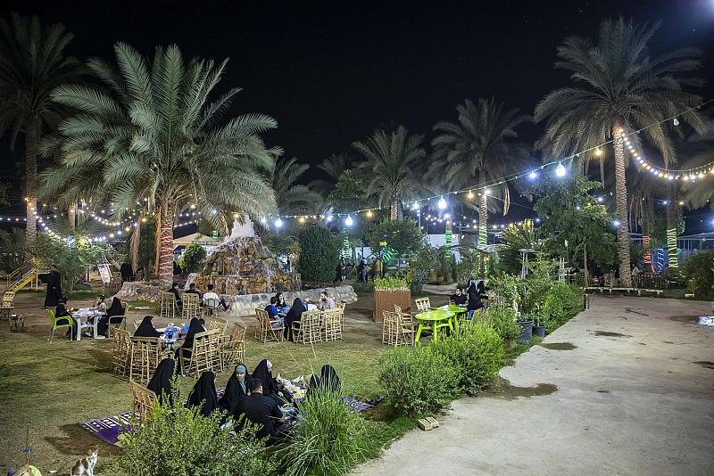 مشاتل الكفيل: عمل مستمر لتوفير أماكن استراحة وترفيه لأهالي كربلاء وزائريها