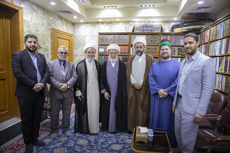 العتبة العباسية تقدم دعوة للعتبة الحسينية للمشاركة في فعاليات أسبوع الإمامة الدولي