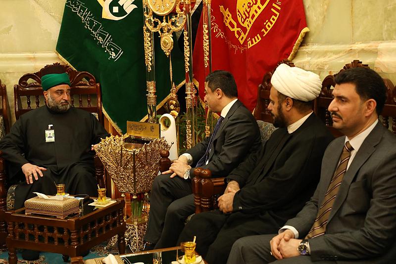 الأمين العام للعتبة العبّاسية يبحث مع وزير العدل توثيق جرائم التطرّف