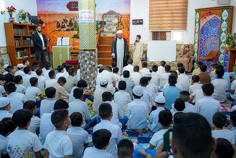 وفد المجمع العلمي يتفقد مشروع الدورات القرآنية الصيفية في واسط