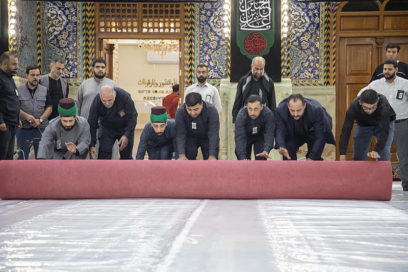 قسم رعاية الصحن ينهي استعداداته لاستقبال شهر المحرّم الحرام