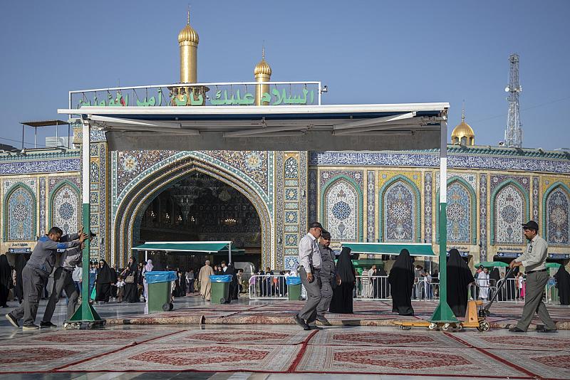 خدمات متنوّعة يقدمها قسم بين الحرمين لزائري مدينة كربلاء