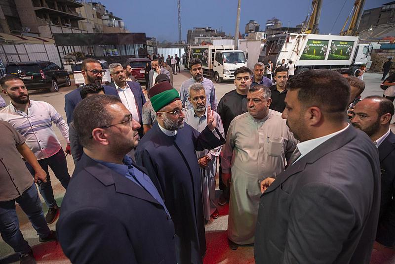 الأمين العام للعتبة العبّاسيّة يُجري جولة للوقوف على احتياجات المواكب الخِدميّة